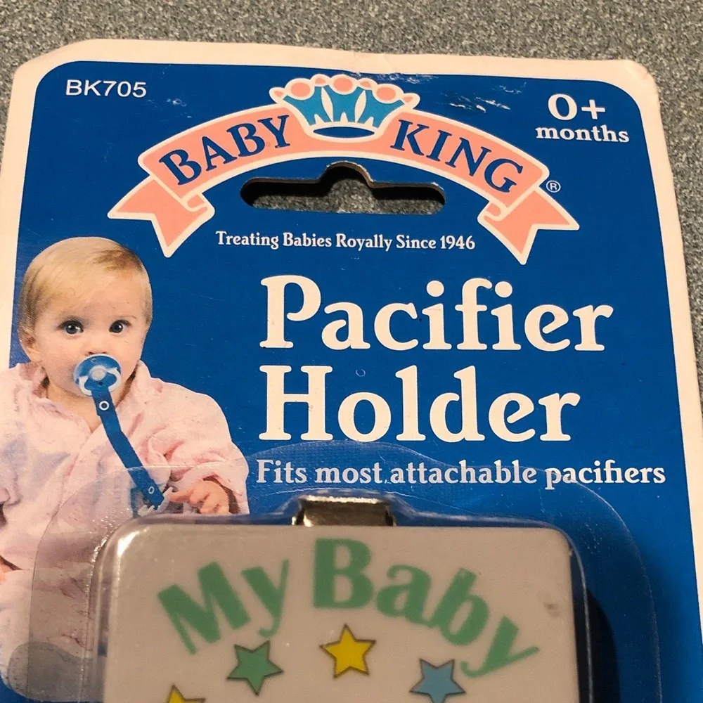Baby King Pacifier Holder - Mint Green